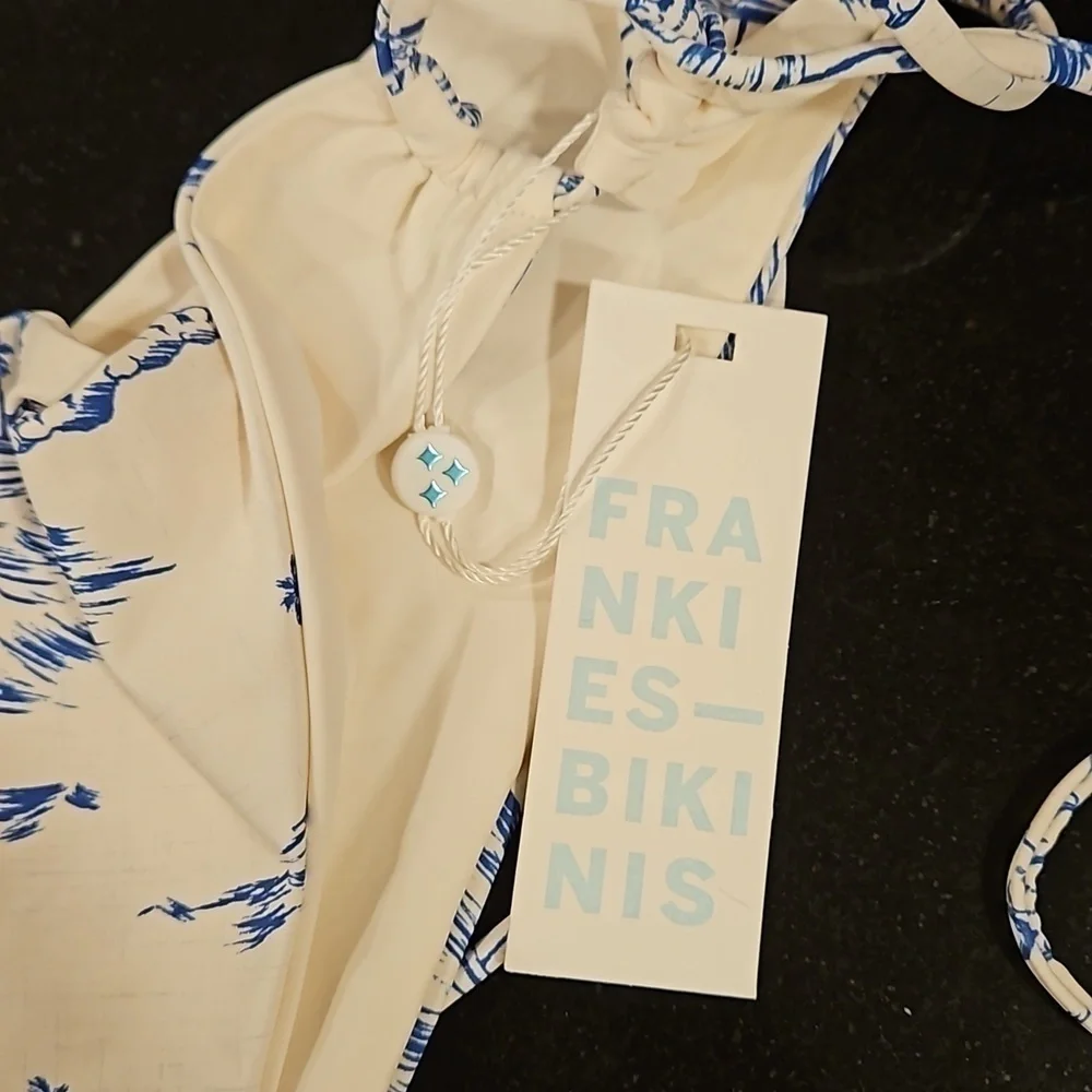 💕FRANKIES BIKINIS💕 Sand String Bikini Bottom ~ Surfer Dude Print XL NWT